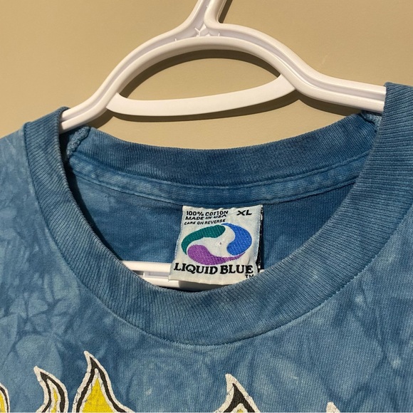 Vintage 1995 Grateful Dead Liquid Blue INSPIRATION Dancing Bear Tee - Picture 5 of 6